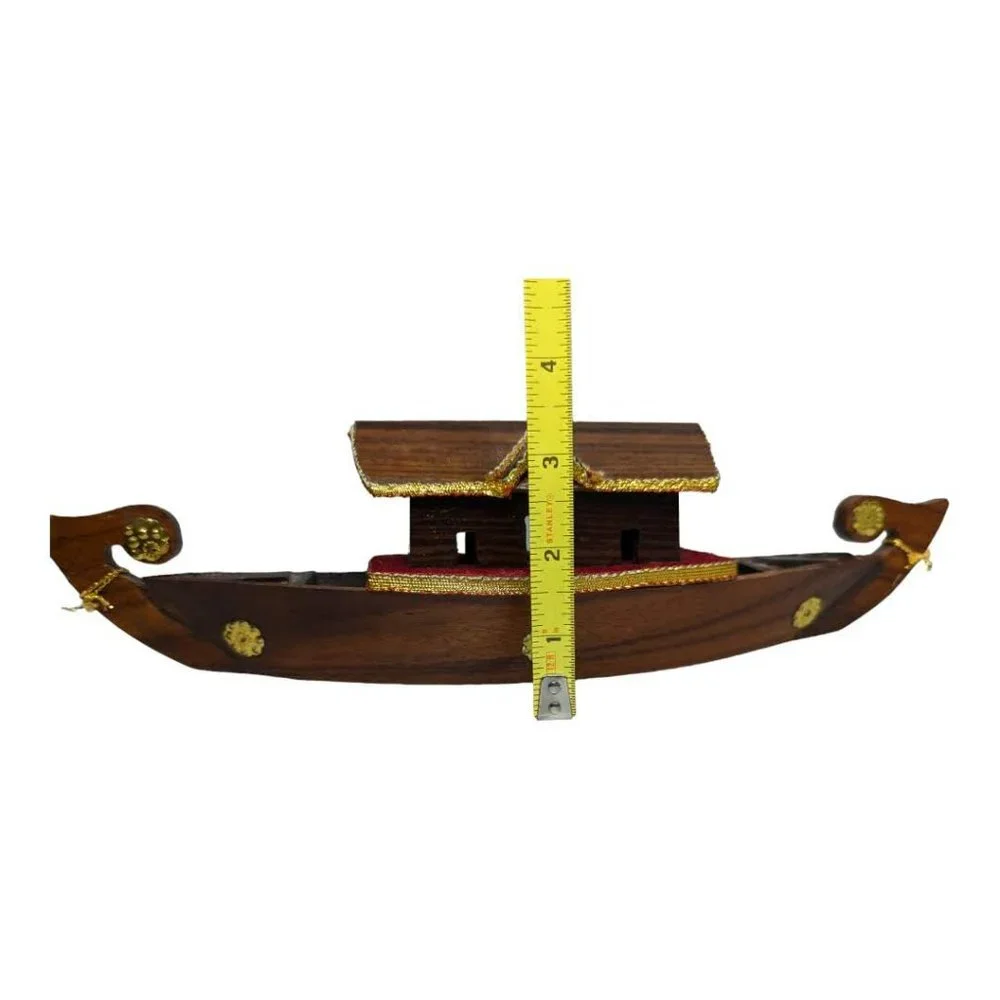 Vintage Wooden Snake Boat